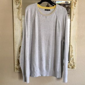 Banana republic sweater. Gray cotton/cashmere blend. Size XL